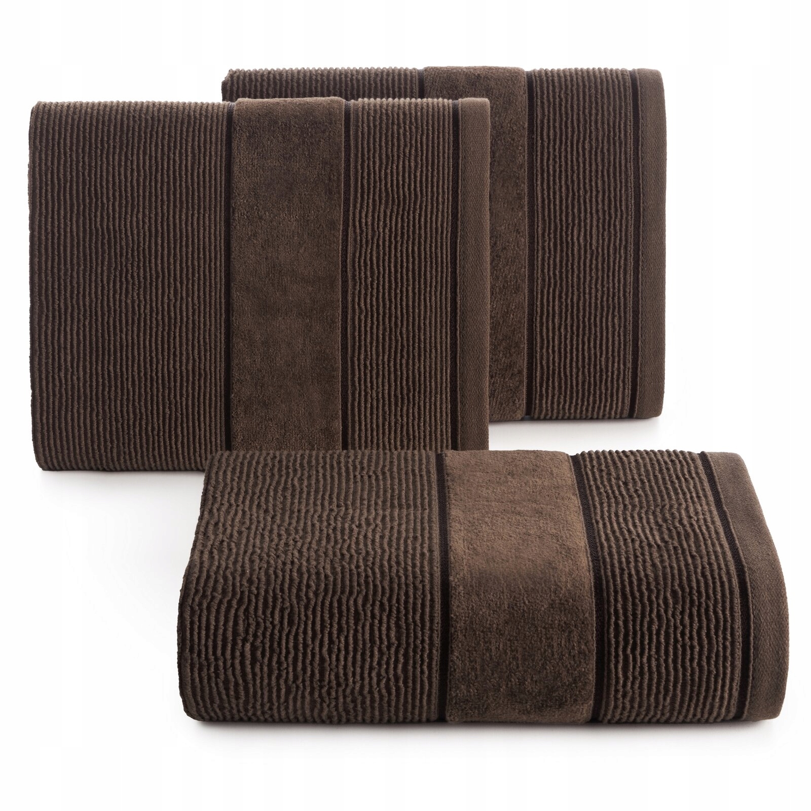 Ręcznik kąpielowy 70x140cm 500 gsm bawełna miękki chłonny brąz - obrazek 8
