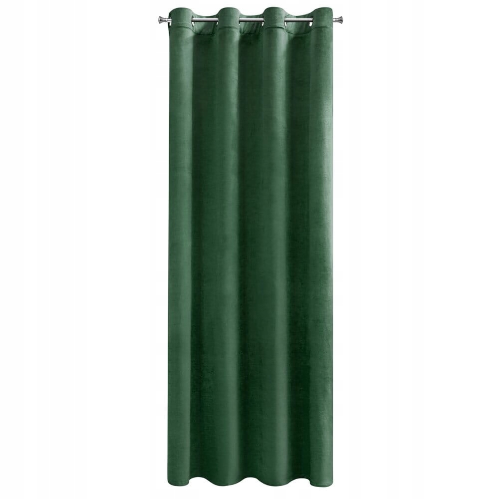 Mięciutka zasłona welwetowa kółka 140x250 c.zielony - obrazek 12