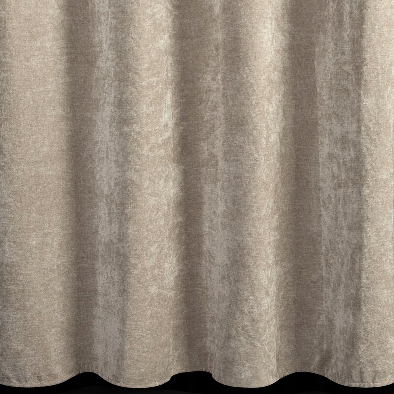 Zasłona szenilowa półzaciemniająca kółka 140 cm x 250 cm kawa - obrazek 14