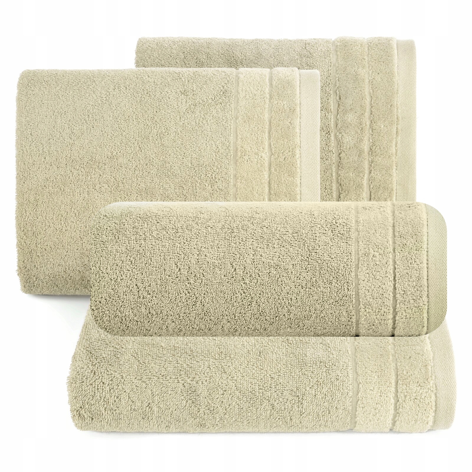 Ręcznik 2 x 50x90cm + 2 x 70x140cm 500g bawełna komplet beż - obrazek 6