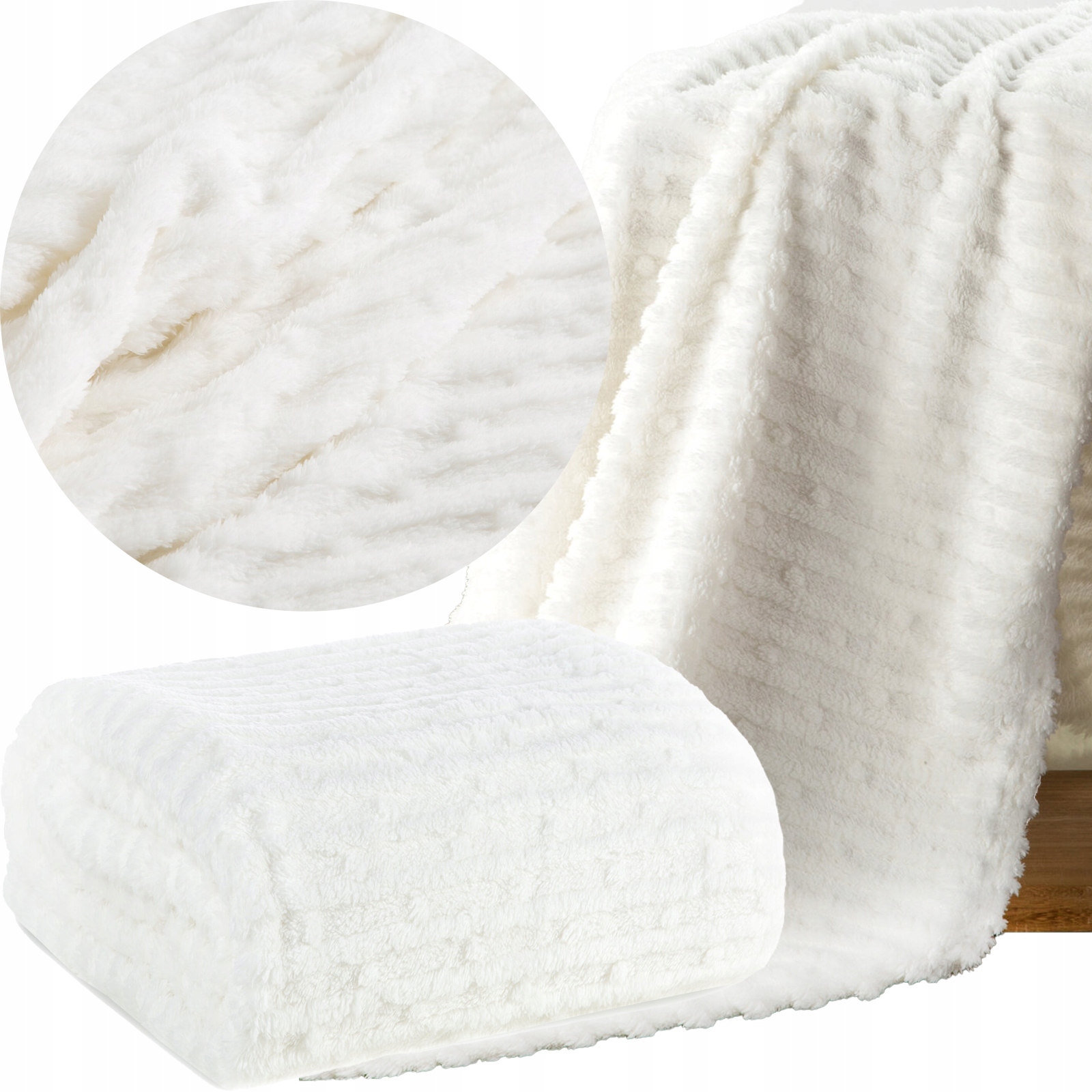 Mieciutki koc narzuta na fotel kanapę 70 cm x 160 cm KOLORY - obrazek 12