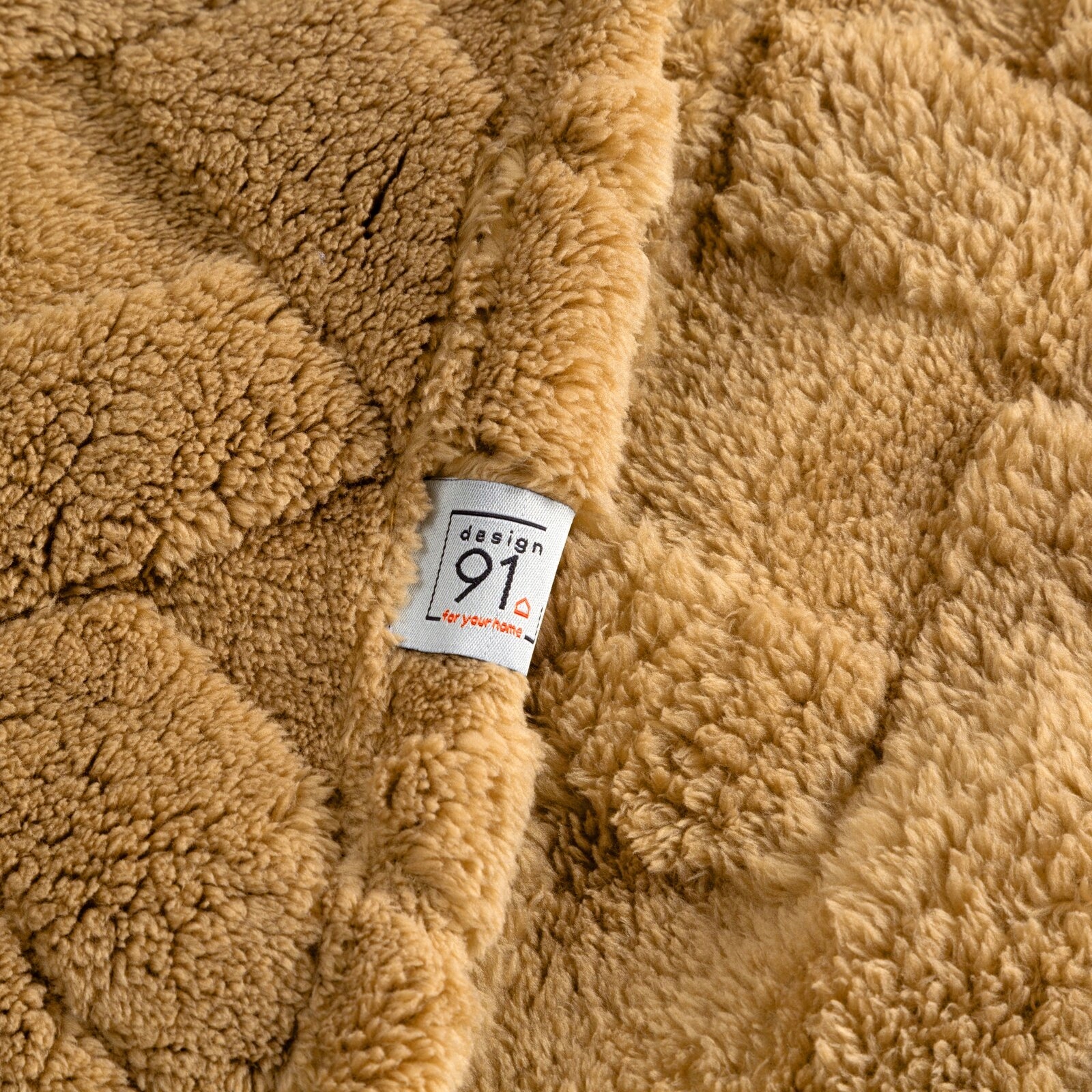 Koc narzuta 170x210 miodowy gruby mięciutki puszysty - obrazek 14