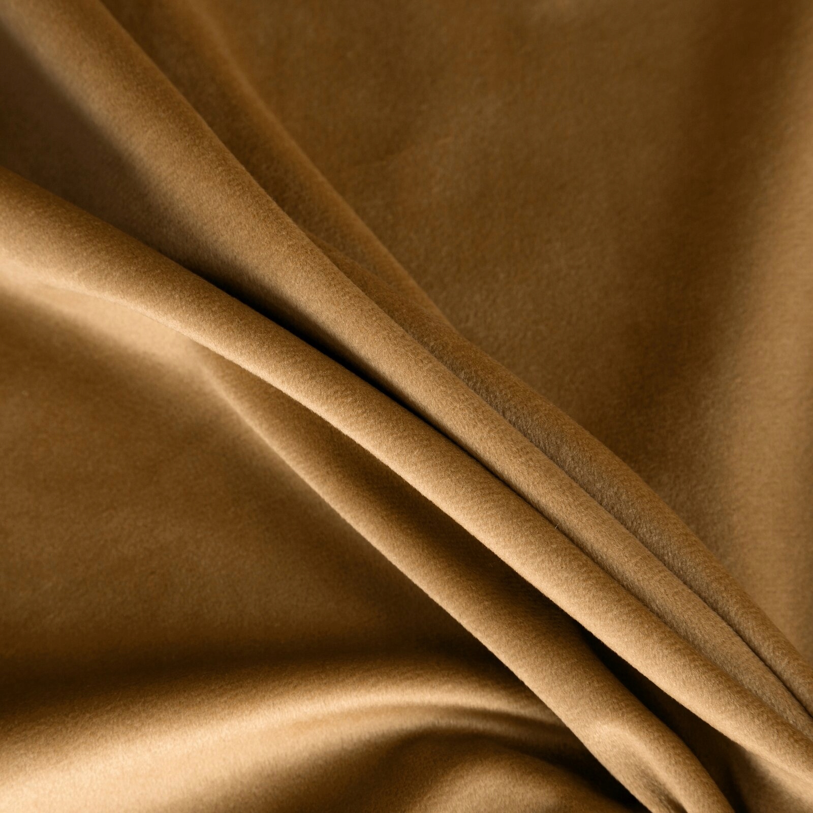 Mięciutka zasłona welwetowa taśma 140x270 miodowa - obrazek 10