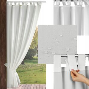 Zasłona ogrodowa 155x260 wodoodporna szelki