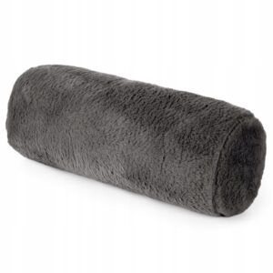 Poszewka w kształcie wałka z wypełnieniem 45 x 15cm stalowa