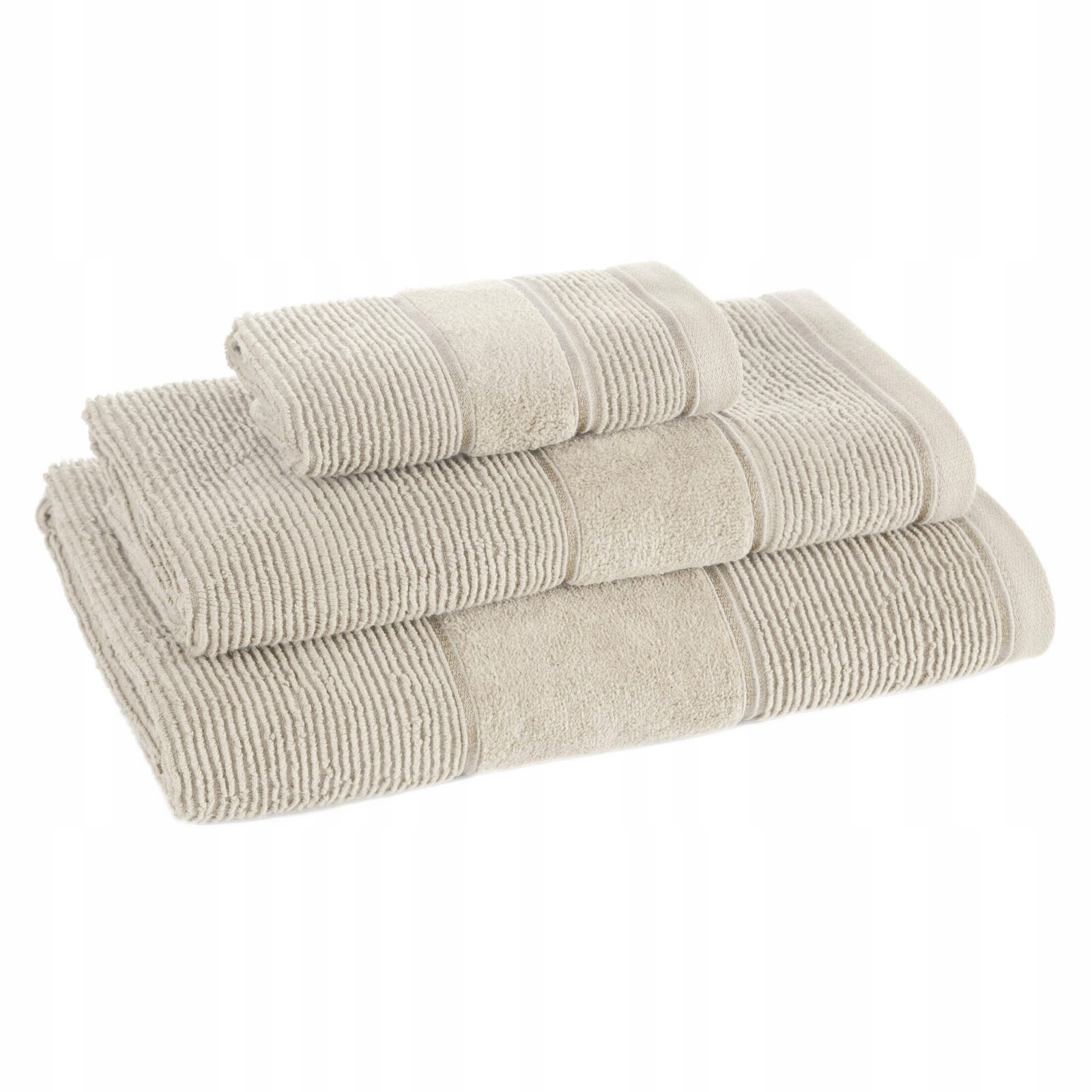 Ręcznik kąpielowy 30x50cm 500 gsm bawełna miękki chłonny beżowy - obrazek 6