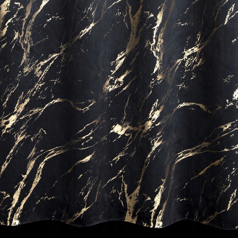 Zasłona Molly czarny szampan 140x270 Eurofirany taśma - obrazek 7