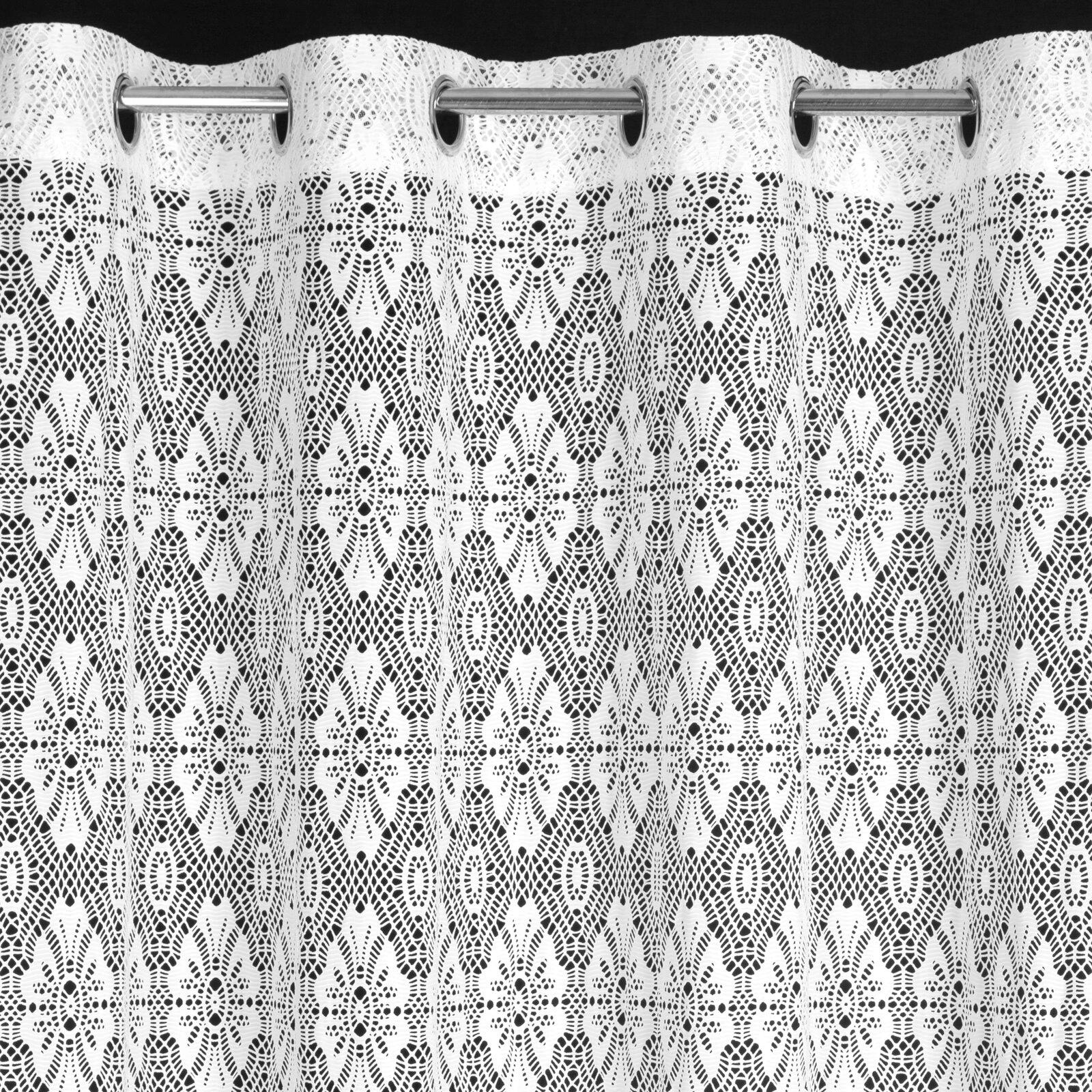 Firana biała w stylu boho 140 cm x 250 w przelotkę - obrazek 15