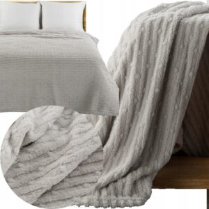 Mieciutki koc narzuta 200 cm x 220 cm KOLORY