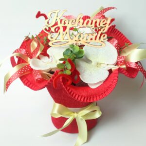 PREZENT DLA MAMY ZESTAW RĘCZNIKÓW 3 SZT BUKIET