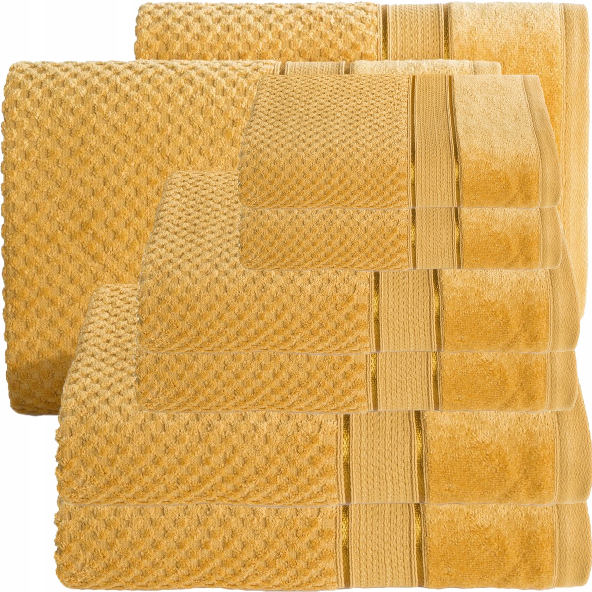 KOMPLET RĘCZNIKÓW 4x SZTUK RĘCZNIKI PREZENT bawełna 500 g/sm - obrazek 13