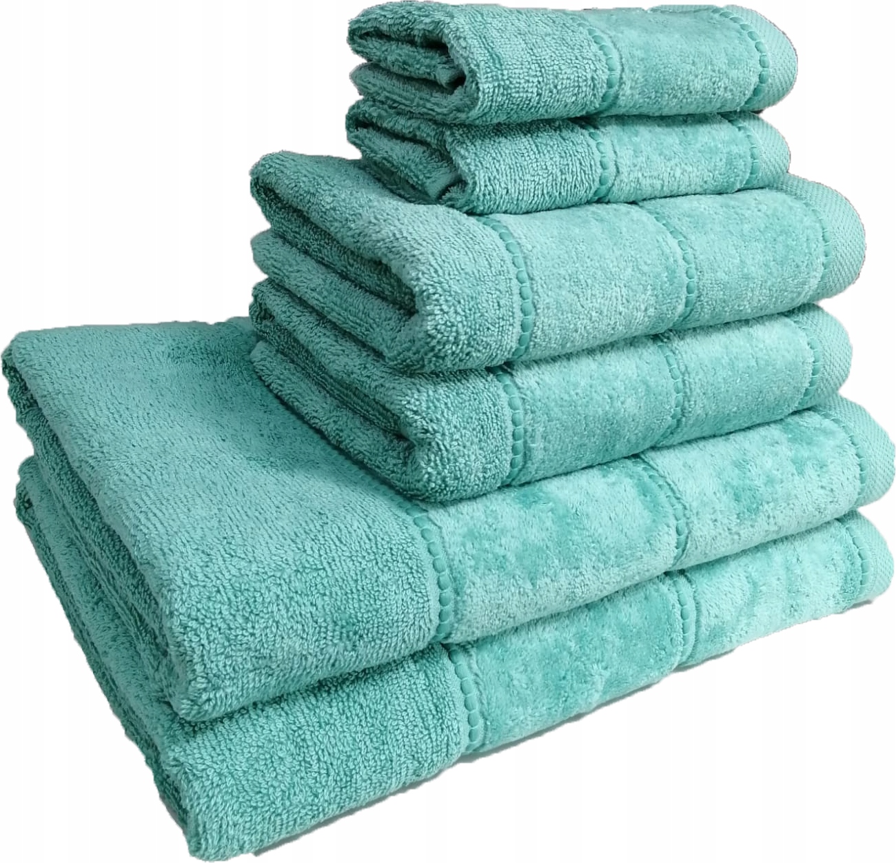 Ręcznik 2 x 50x90cm + 2 x 70x140cm 500g bawełna komplet biały - obrazek 5