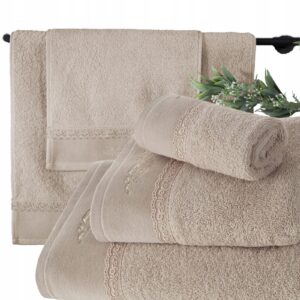 Piękny mięciutki ręcznik kąpielowy bawełna zestaw 3 szt prezent