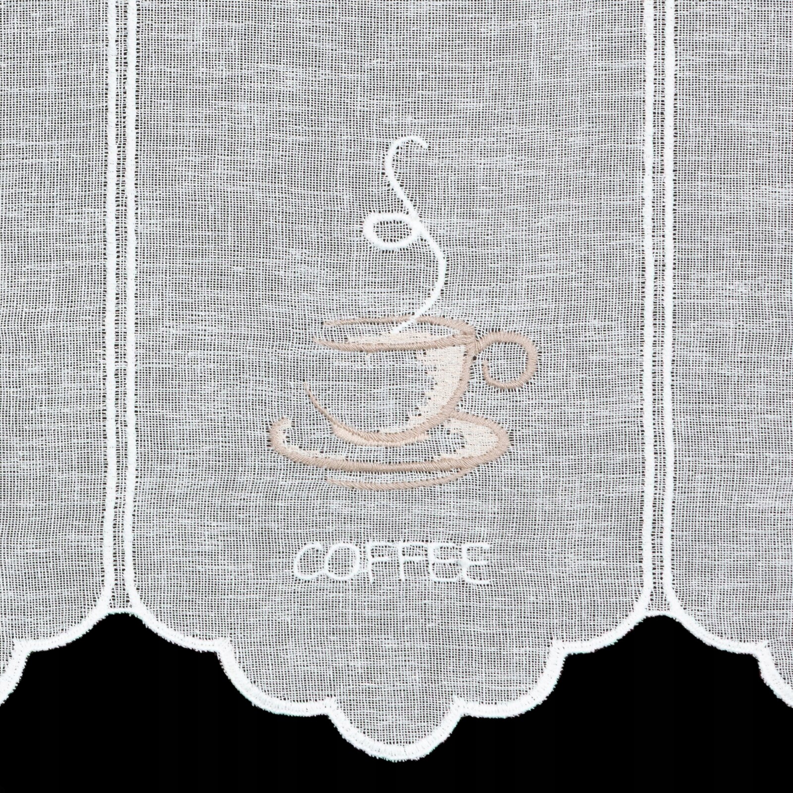 FIRANA DO KUCHNI KOLOR NATURA+BEŻ HAFT WYS 60 CM ZAZDROSTKA - obrazek 15