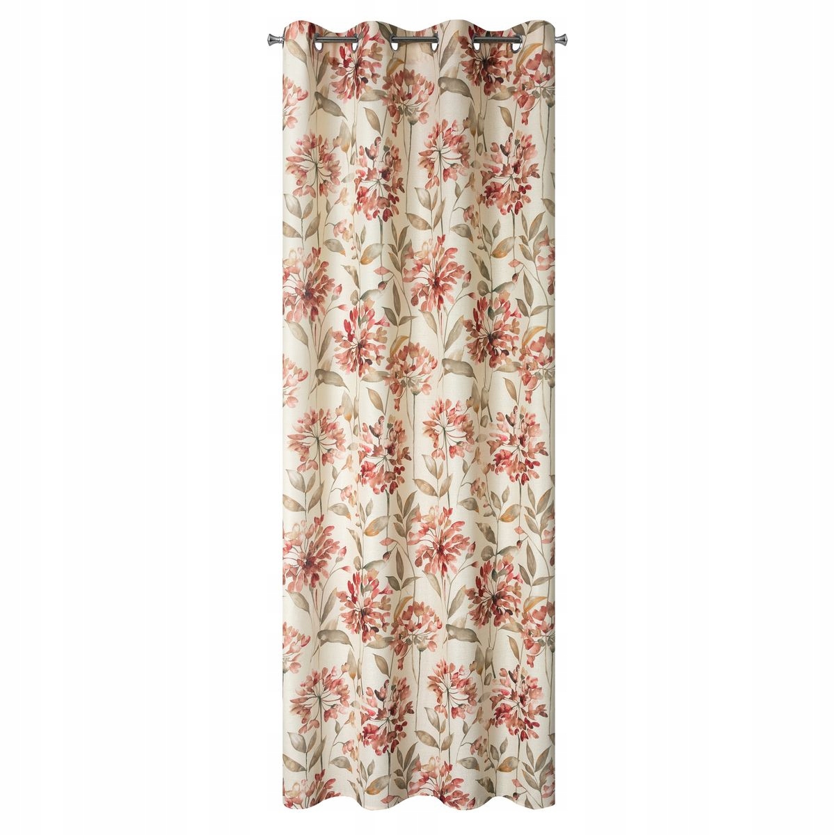 ZASŁONA GOTOWA KWIATY 140X250 PRZELOTKI NATURALNY - obrazek 10