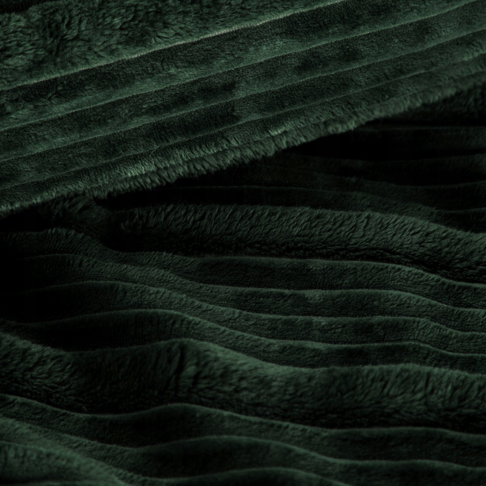 Koc narzuta gruby mięciutki 150 cm x 200 cm c.zielony - obrazek 6