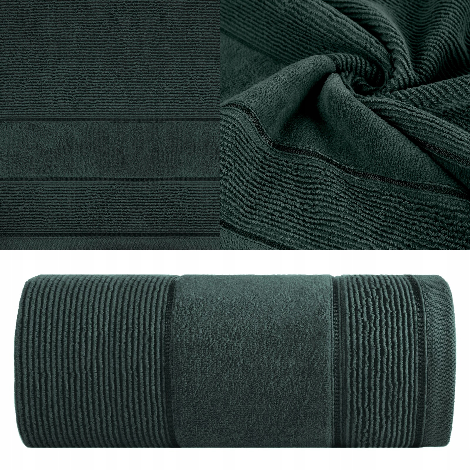 Ręcznik kąpielowy 70x140cm 500 gsm bawełna miękki chłonny c.zielony - obrazek 7