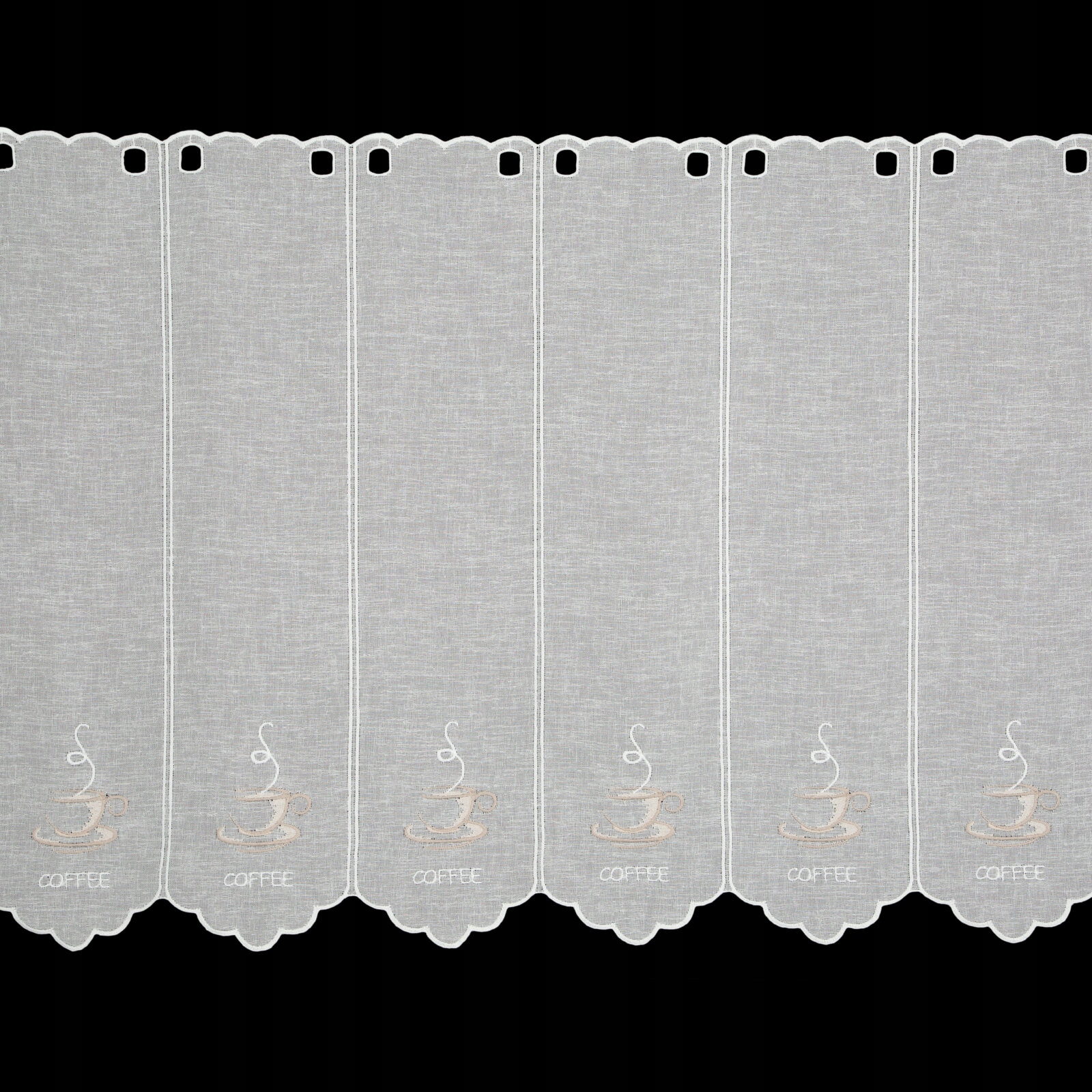 FIRANA DO KUCHNI KOLOR NATURA+BEŻ HAFT WYS 60 CM ZAZDROSTKA - obrazek 12