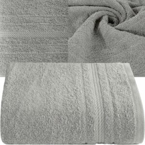 Miękki ręcznik kąpielowy 50X90 gramatura 450 SREBRNY