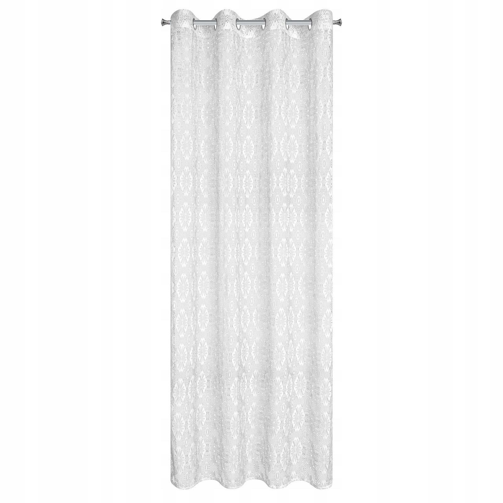 Firana biała w stylu boho 140 cm x 250 w przelotkę - obrazek 14