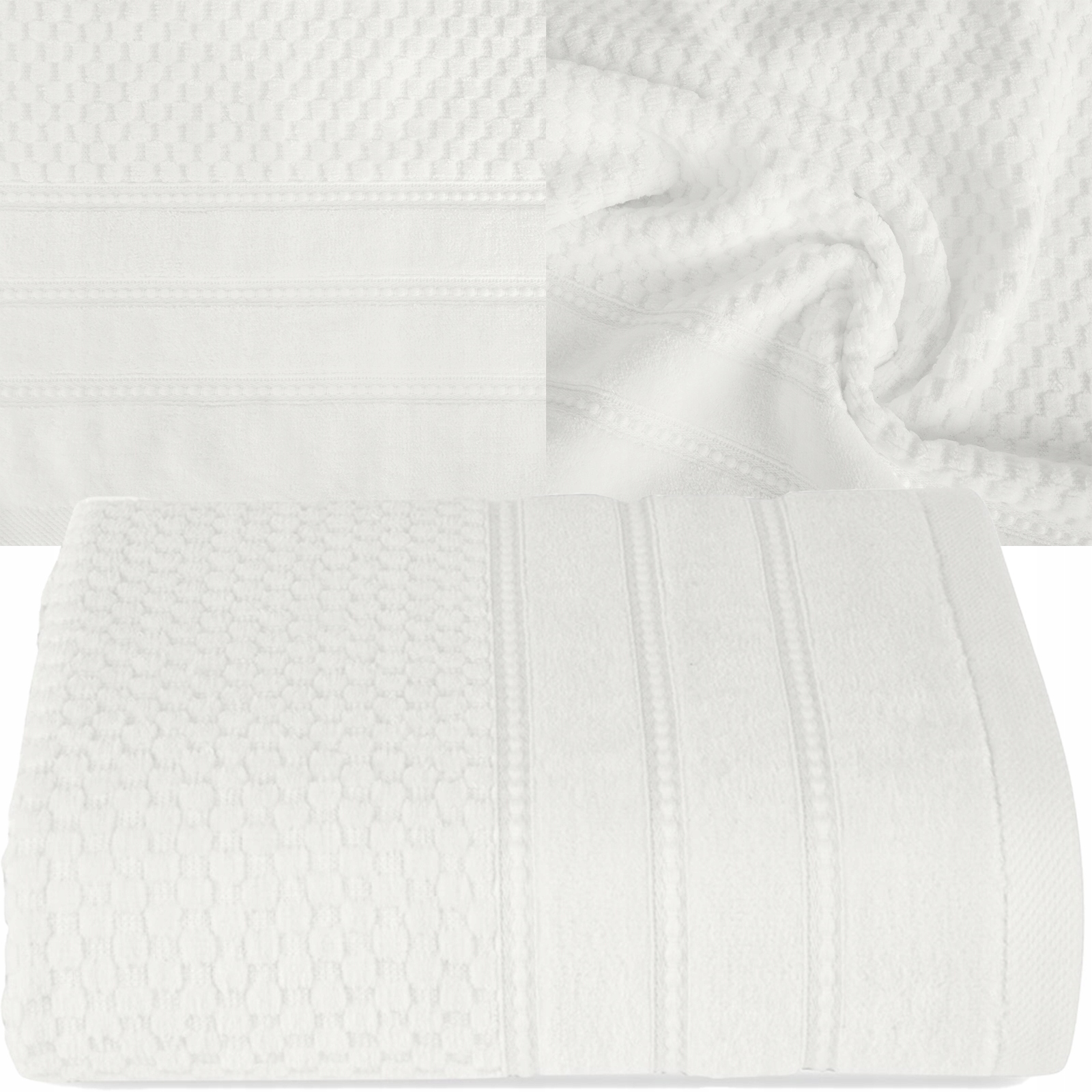 RĘCZNIK KĄPIELOWY BAWEŁNA 30x50 KOLORY PREZENT KREM - obrazek 6