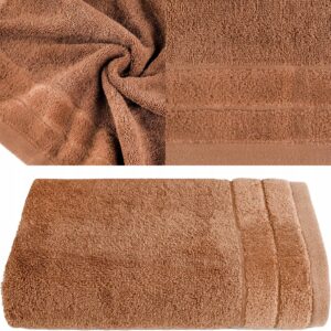 RĘCZNIK Z NATURALNEJ BAWEŁNY 70x140 CEGLANY