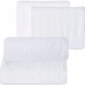 Ręcznik 2 x 50x90cm + 2 x 70x140cm 400g bawełna komplet srebrny