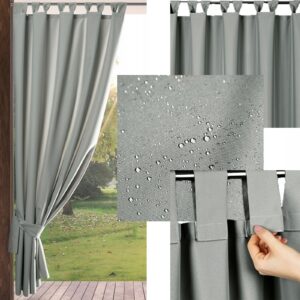 Zasłona ogrodowa 155x260 wodoodporna szelki