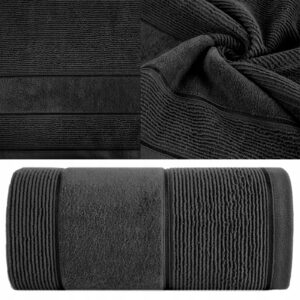 Ręcznik kąpielowy 70x140cm 500 gsm bawełna miękki chłonny czarny