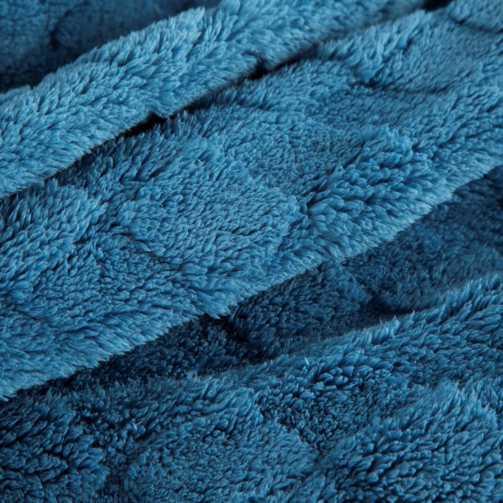 Koc narzuta 70x160 gruby mięciutki puszysty granatowy - obrazek 10