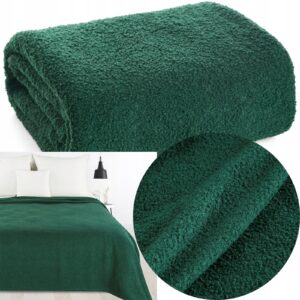 Koc narzuta do sypialni 200 cm x 220 c.zielony prezent