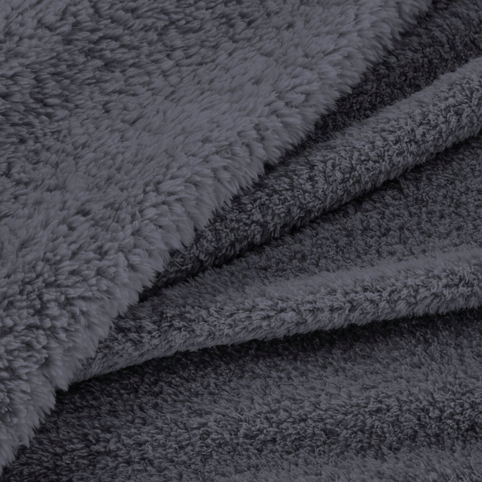 Mięciutki koc narzuta na fotel polarowy 70cmx160cm stalowy typ flano - obrazek 15
