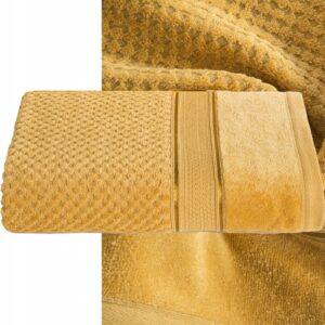 DUŻY RĘCZNIK 90X150 MUSZTARDOWY