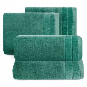 Ręcznik 2 x 50x90cm + 2 x 70x140cm 500g bawełna komplet ciemny zielony