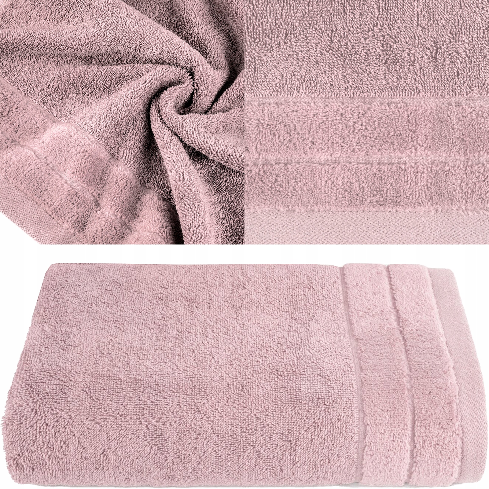 RĘCZNIK Z NATURALNEJ BAWEŁNY 70x140 C.LILIOWY - obrazek 4