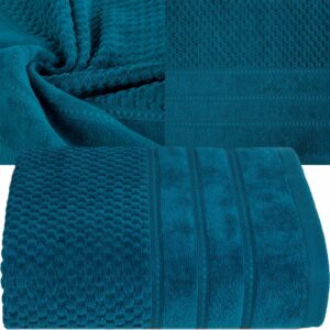 RĘCZNIK KĄPIELOWY BAWEŁNA 30x50 KOLORY PREZENT TURKUS