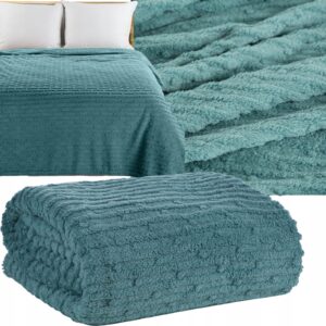 Mięciutki koc narzuta 170 cm x 210 cm MIĘTA