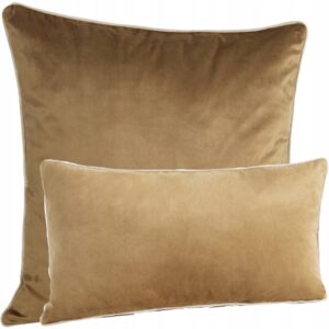 Zestaw Poszewka 45X45 + poduszka z wypełnieniem 30x50 miód welwet