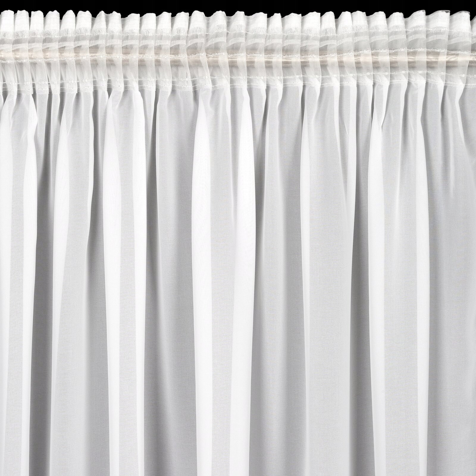 Firana gotowa biała 400x270 taśma szyfon bez prasowania - obrazek 15