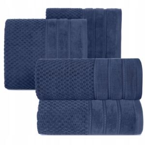 Ręcznik 2 x 50x90cm + 2 x 70x140cm 500g bawełna komplet granatowy