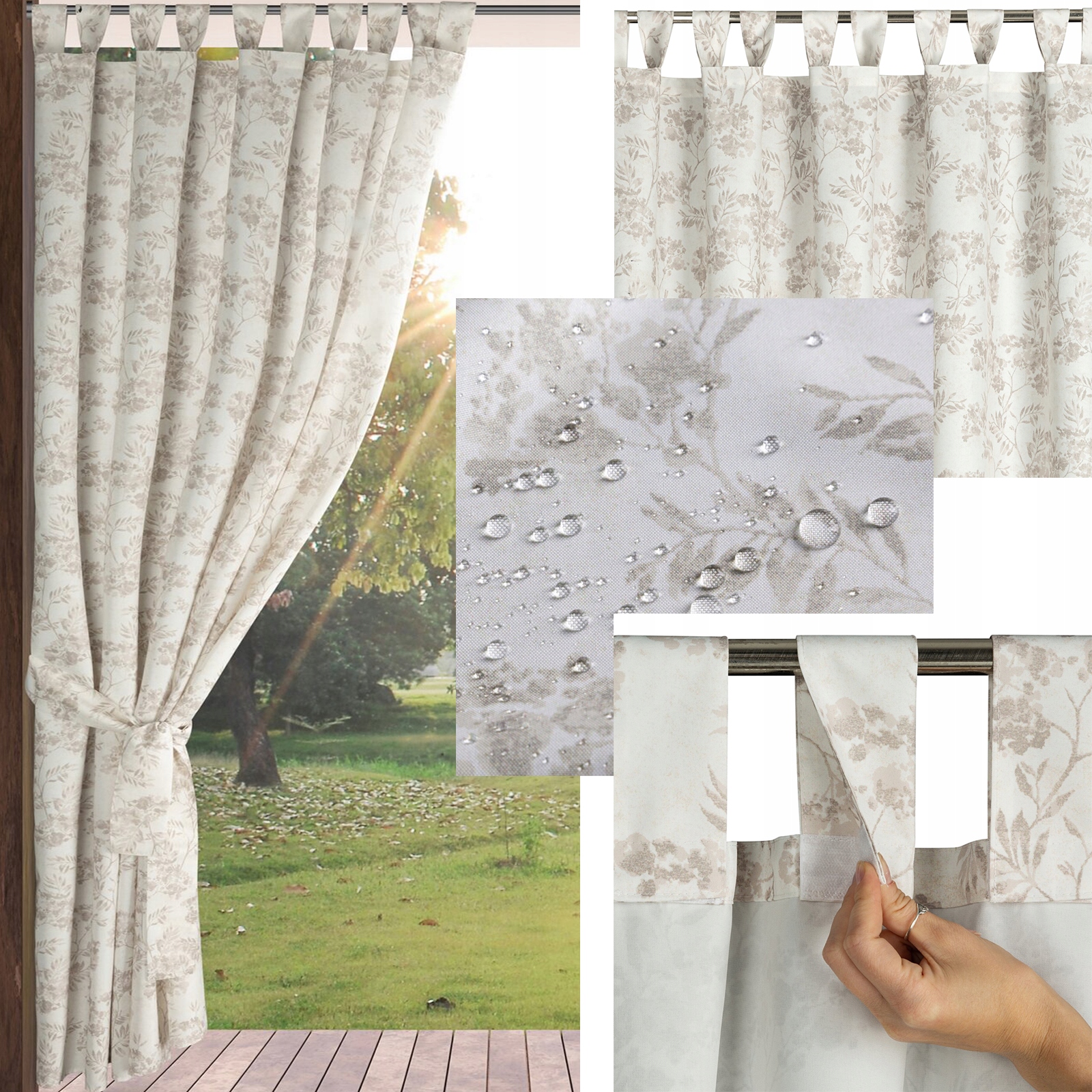 Zasłona ogrodowa wodoodporna 155x220 szelki - obrazek 12