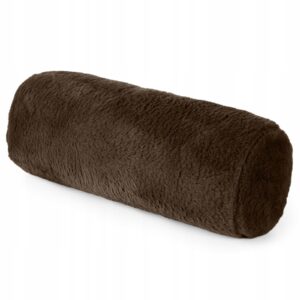Poszewka w kształcie wałka z wypełnieniem 45 x 15cm ciemny brąz