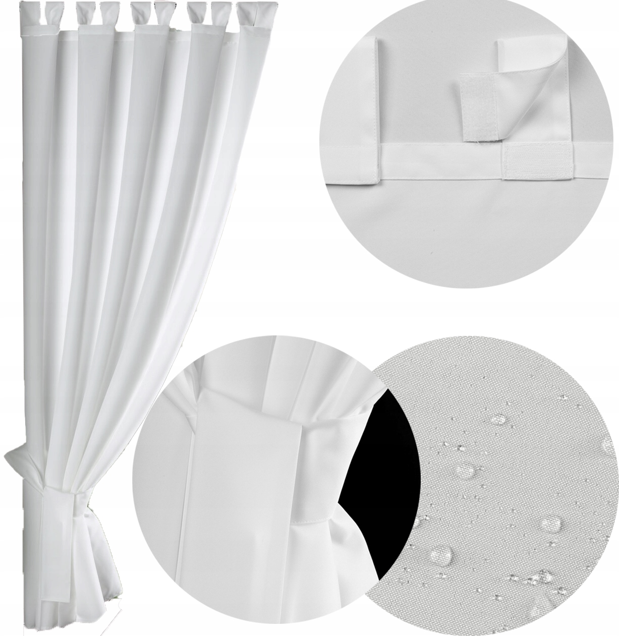 Zasłona ogrodowa 155x260 wodoodporna na szelkach - obrazek 8