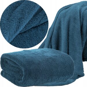 Mięciutki koc narzuta 150x200 turkus