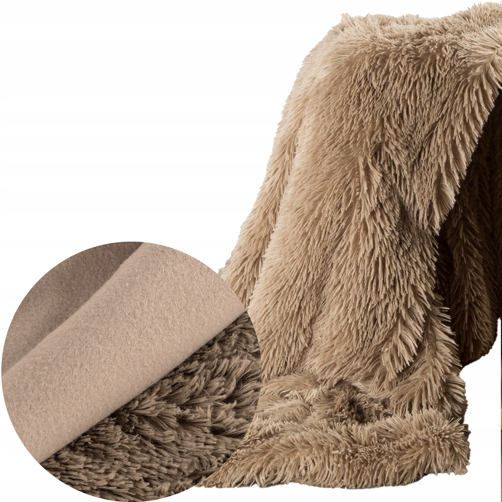 Koc narzuta włochacz futrzak 70x160 KOLORY - obrazek 10