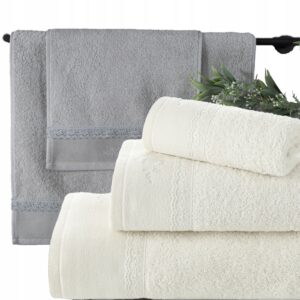 Piękny mięciutki ręcznik kąpielowy bawełna zestaw 3 szt prezent