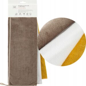 Zestaw 3 ścierek 40x40 kolorowe mikrofibra