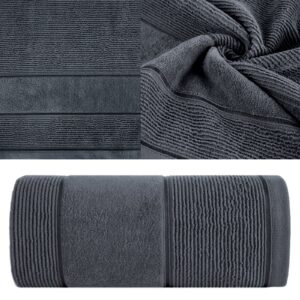 Ręcznik kąpielowy 30x50cm 500 gsm bawełna miękki chłonny stalowy