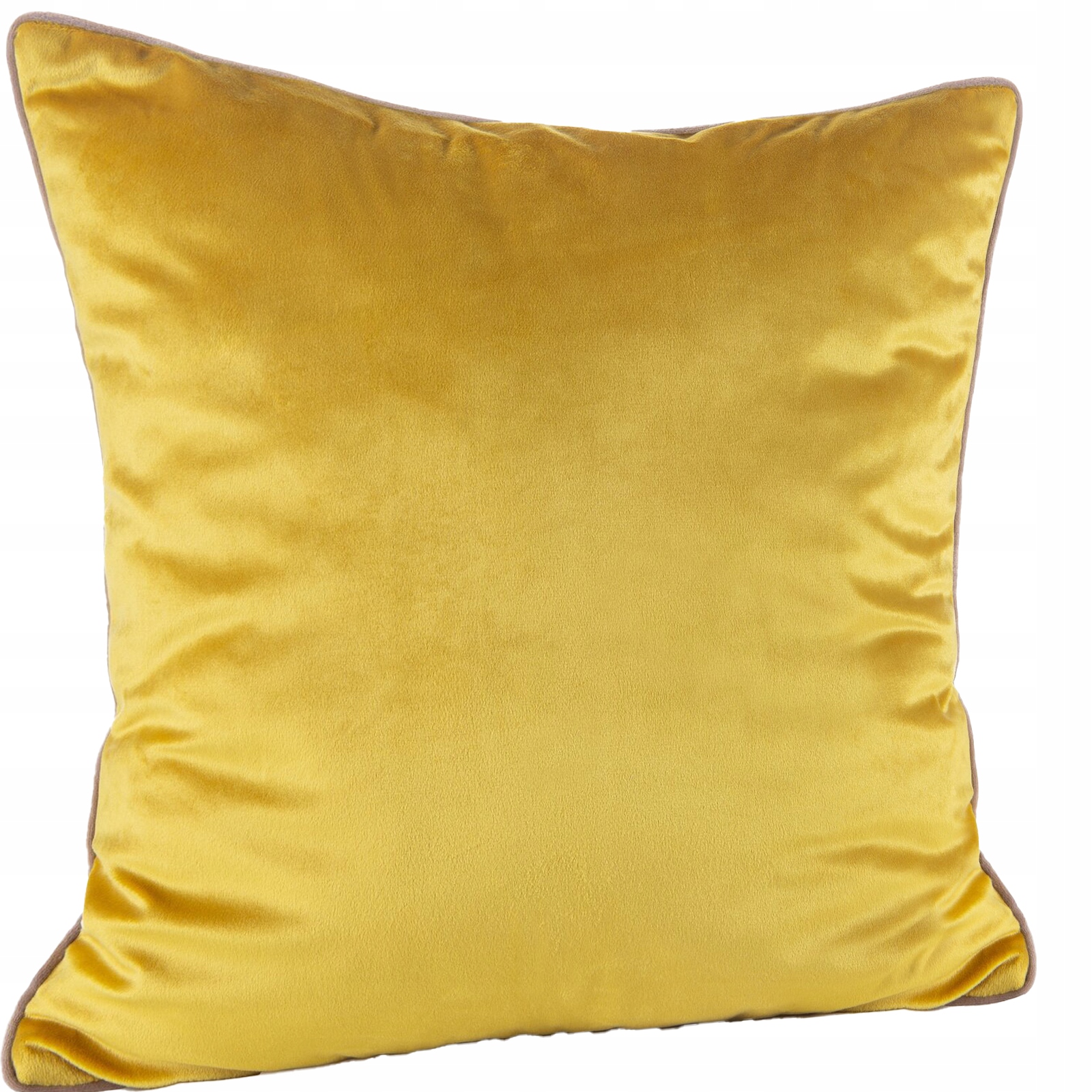 Zestaw Poszewka 45X45 + poduszka z wypełnieniem 30x50 musztarda welwet - obrazek 5