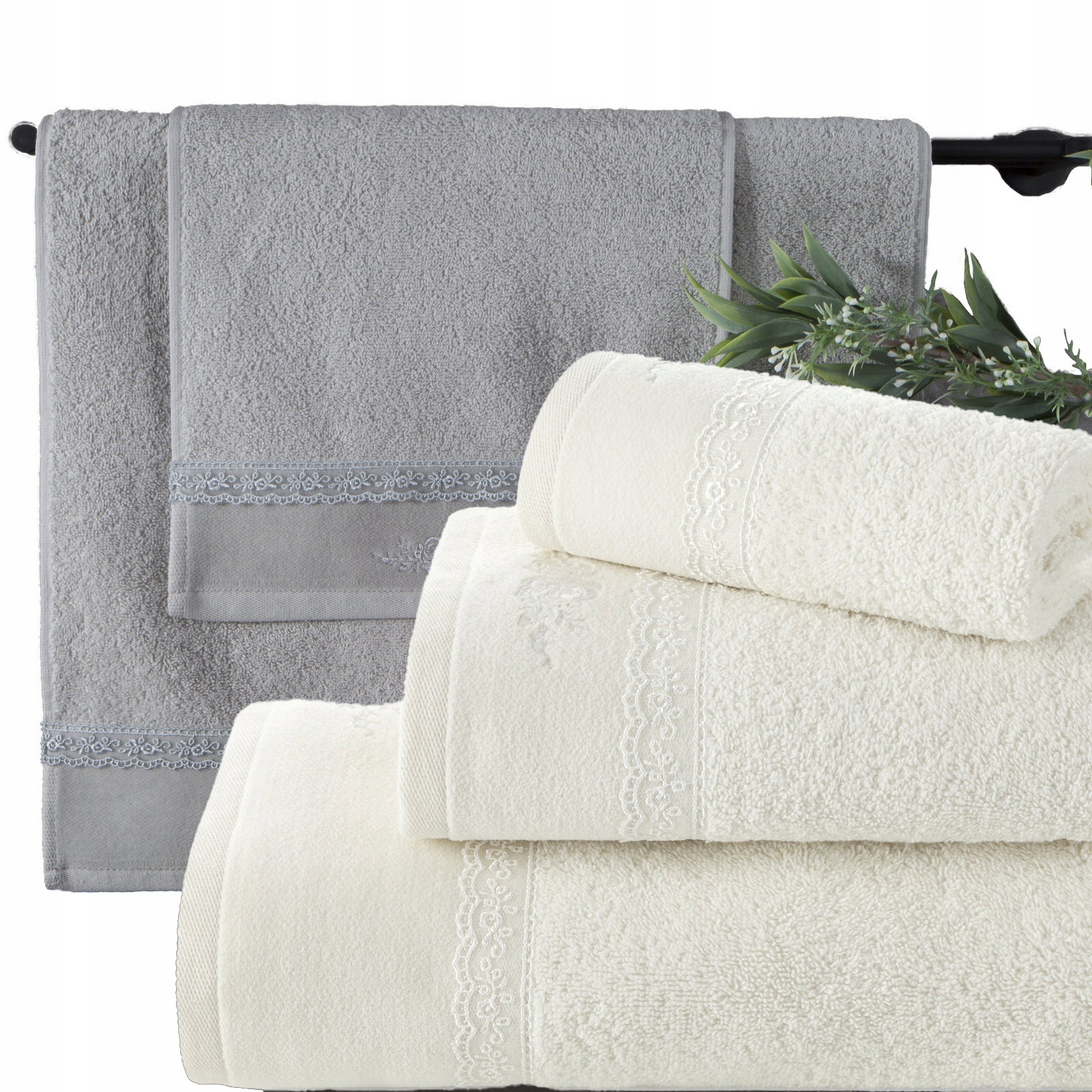 Piękny mięciutki ręcznik kąpielowy bawełna zestaw 3 szt prezent - obrazek 10